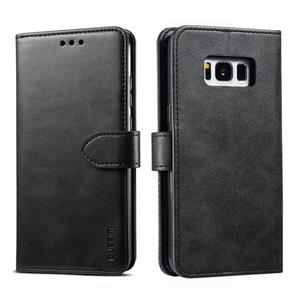 Voor Galaxy S8+ GUSSIM Business Style Horizontal Flip Leather Case met Holder & Card Slots & Wallet(Black)