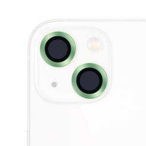 huismerk CD Texture Metal Lens Tempered Film For iPhone 13 / 13 mini(Grass Green)