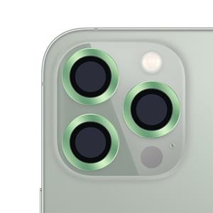 huismerk CD Texture Metal Lens Tempered Film For iPhone 13 Pro / 13 Pro Max(Grass Green)