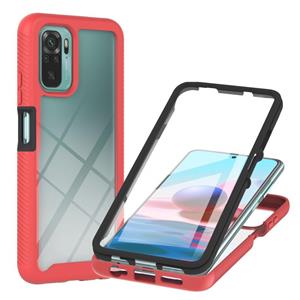 huismerk Voor Xiaomi Redmi Note 10 Sterrenhemel Solid Color Serie Schokbestendig PC + TPU-beschermhoes met PET-film