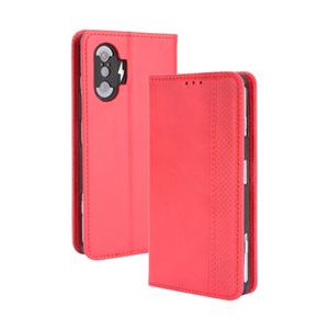 huismerk Voor Xiaomi Poco F3 GT / Redmi K40 Gaming Magnetische Gesp Retro Crazy Horse Textuur Horizontale Flip Leren Case met Houder & Card Slots & Fotolijst