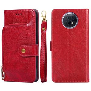 huismerk Zipper-tas PU + TPU Horizontale Flip Lederen Case met Houder & Kaart Slot & Portemonnee & Lanyard voor Xiaomi Redmi Note 9 5G CN Versie / Opmerking 9T