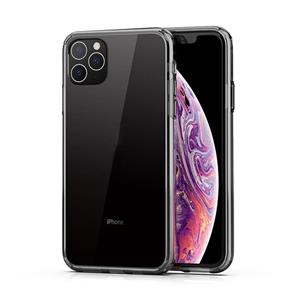 wk Schokbestendige TPU + PC-beschermhoes voor iPhone 12 Mini (transparant zwart)