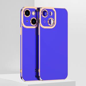 huismerk 6D Galomoplated TPU-telefooncase voor iPhone 13