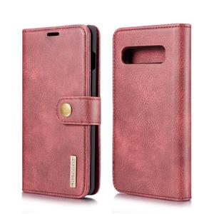 dg.ming Dg. MING Crazy Horse textuur Flip afneembare magnetische lederen case voor Galaxy S10 Plus met houder & card slots & portemonnee (rood)