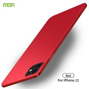 Voor iPhone 12 5.4 MOFI Frosted PC Ultra-thin Hard Case(Rood)