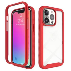 huismerk Starry Sky Solid Color Serie Shockproof PC + TPU beschermhoes voor iPhone 13