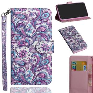 huismerk Voor Samsung Galaxy Note 20 Ultra 3D-schilderpatroon Horizontale Flip TPU + PU Lederen hoes met Holder & Card Slots & Wallet(Swirl Pattern)