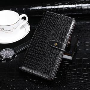 Voor Samsung Galaxy Note20 idewei Crocodile Texture Horizontale Flip Lederen Case met Holder & Card Slots & Wallet(Zwart)