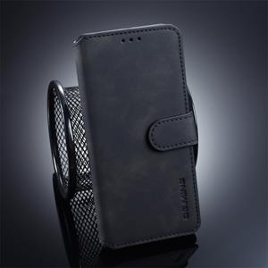 huismerk DG. MING Retro olie kant horizontale Flip Case voor Galaxy S10 Plus met houder & kaartsleuven & Wallet(Black)