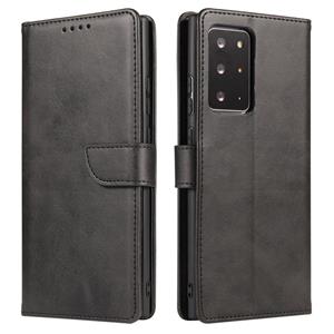 huismerk For Samsung Galaxy Note20 Calf Texture Buckle Horizontal Flip Leather Case with Holder & Card Slots & Wallet(Black)