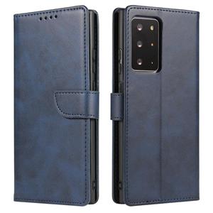 huismerk For Samsung Galaxy Note20 Calf Texture Buckle Horizontal Flip Leather Case with Holder & Card Slots & Wallet(Blue)