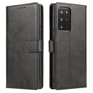 huismerk For Samsung Galaxy Note20 Ultra Calf Texture Buckle Horizontal Flip Leather Case with Holder & Card Slots & Wallet(Black)