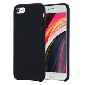 Huismerk Voor iPhone SE 2020 Shockproof Full Coverage Siliconen soft protective case(zwart)