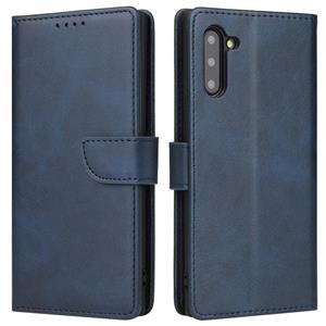 huismerk For Samsung Galaxy Note10 Calf Texture Buckle Horizontal Flip Leather Case with Holder & Card Slots & Wallet(Blue)