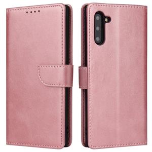 huismerk For Samsung Galaxy Note10 Calf Texture Buckle Horizontal Flip Leather Case with Holder & Card Slots & Wallet(Rose Gold)