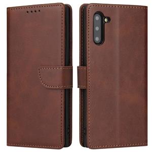 huismerk For Samsung Galaxy Note10 Calf Texture Buckle Horizontal Flip Leather Case with Holder & Card Slots & Wallet(Brown)