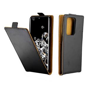 huismerk Voor Galaxy S20 Ultra Business Style Vertical Flip TPU + PU lederen behuizing met kaartsleuf (zwart)