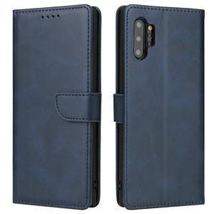 huismerk For Samsung Galaxy Note10+ Calf Texture Buckle Horizontal Flip Leather Case with Holder & Card Slots & Wallet(Blue)