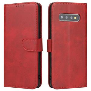 huismerk Voor Samsung Galaxy S10 Calf Texture Gesp horizontale Flip Lederen Case met Houder & Card Slots & Portemonnee