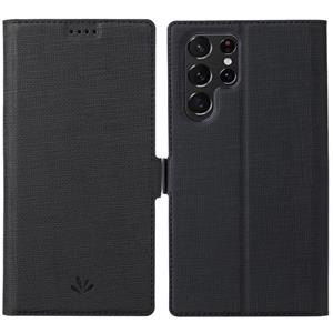 Voor Samsung Galaxy S22 Ultra 5G Vili K-serie Magnetische gesp lederen telefooncase