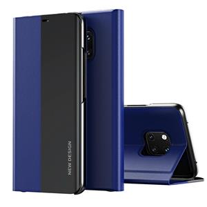 huismerk Voor Huawei Mate 20 Zij gegalvaniseerde slapende ultradunne horizontale flip lederen tas met houder