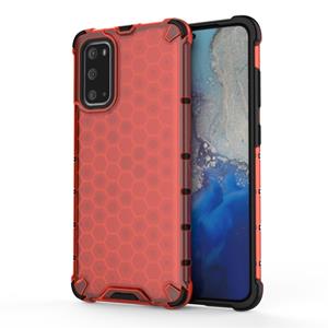 huismerk Voor Galaxy S20 Shockproof Honeycomb PC + TPU Beschermhoes (Rood)