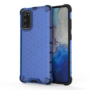 huismerk Voor Galaxy S20 Shockproof Honeycomb PC + TPU Beschermhoes(Blauw)