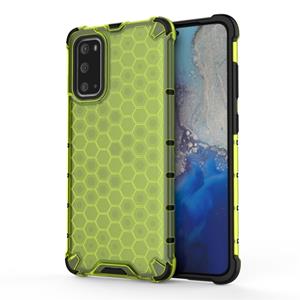 huismerk Voor Galaxy S20 Shockproof Honeycomb PC + TPU Beschermhoes (Groen)