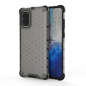 huismerk Voor Galaxy S20+ Shockproof Honeycomb PC + TPU Beschermhoes (Zwart)