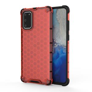 huismerk Voor Galaxy S20+ Shockproof Honeycomb PC + TPU Beschermhoes (Rood)