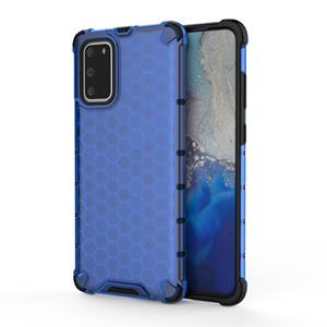 huismerk Voor Galaxy S20+ Shockproof Honeycomb PC + TPU Beschermhoes(Blauw)