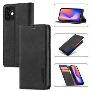 lc.imeeke Lc. IMEEKE Sterk Magnetisme Ultradunne horizontale flip schokbestendige matte TPU + PU lederen hoes met houder & kaartslots & portemonnee voor iPhone