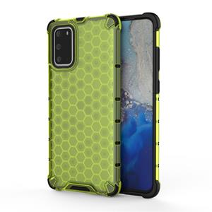 huismerk Voor Galaxy S20+ Shockproof Honeycomb PC + TPU Beschermhoes (Groen)