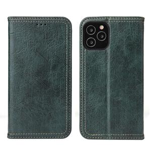 fierreshann Voor iPhone 12 Fierre Shann Retro Tree Bark Texture PU Magnetic Horizontal Flip Leather Case met Holder & Card Slots & Wallet(Groen)