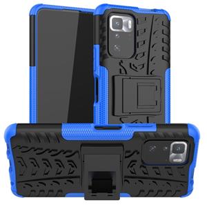 huismerk Voor Xiaomi Poco X3 GT Tyrexture Schokbestendige TPU + PC-beschermhoes met houder