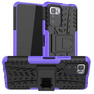 huismerk Voor Xiaomi POCO X3 GT BAND TEXTERE SCHOKPROFE TPU + PC-beschermhoes met houder