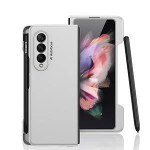 Voor Samsung Galaxy Z Fold3 5G GKK Ultra-Thin PC Telefoon Flip Case met Side Pen Slot