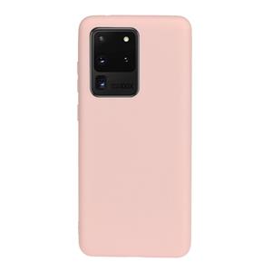 huismerk Voor Galaxy S20 Ultra Frosted Candy-gekleurde ultradunne TPU telefoonhoes (Roze)