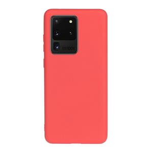 huismerk Voor Galaxy S20 Ultra Frosted Candy-gekleurde ultradunne TPU telefoonhoes (rood)