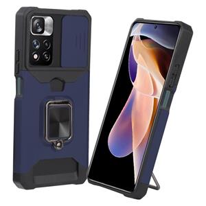 huismerk Voor Xiaomi Redmi Note 11 PRO / OPMERKING 11 PRO + Glijdende Camera Cover Ontwerp PC + TPU Shockproof Phone Case