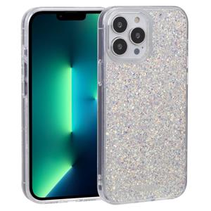 dfansdesign Dfans Design Starry Sky Epoxy Phone Case voor iPhone 13 Pro Max (Silver)