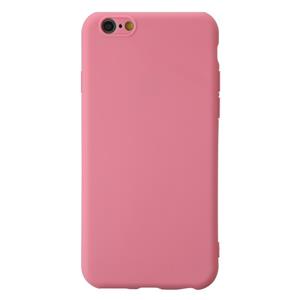 huismerk Voor iPhone 6 Shockproof Frosted TPU Beschermhoes (Roze)