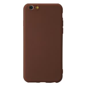 huismerk Voor iPhone 6 Shockproof Frosted TPU Beschermhoes (Bruin)