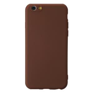 huismerk Voor iPhone 6 Plus Schokbestendige Frosted TPU beschermhoes (Bruin)