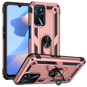 huismerk Voor Oppo A16 Shockproof TPU + PC Phone Case (Rose Gold)