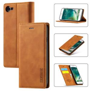 lc.imeeke Lc. IMEEKE Sterk Magnetisme Ultradunne horizontale flip schokbestendige matte TPU + PU lederen hoes met Holder & Card Slots & Wallet Voor iPhone SE 20