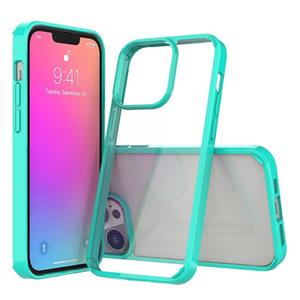 huismerk Schokbestendige krasbestendige TPU + Acrylische beschermhoes voor iPhone 13 Pro