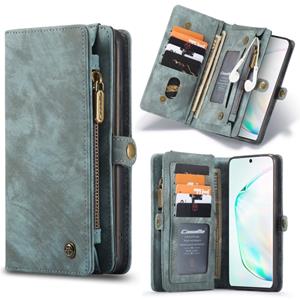 Voor Galaxy S20 Caseme afneembare multifunctionele horizontale flip lederen behuizing met kaartsleuf & houder & rits portemonnee & fotoframe(groen)