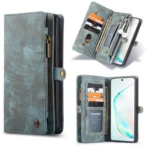 Voor Galaxy S20 Ultra CaseMe Afneembare multifunctionele horizontale flip lederen hoes met kaartslot & houder & ritsportemonnee & fotoframe(groen)